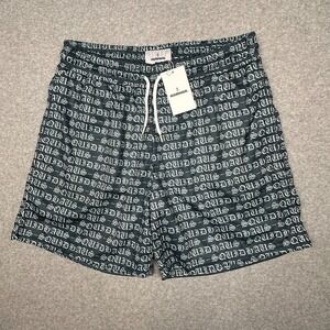 SQUIDHAUS Mesh‎ Shorts Mens 2XL Old Money Green Drawstring 4" Inseam Pockets NWT